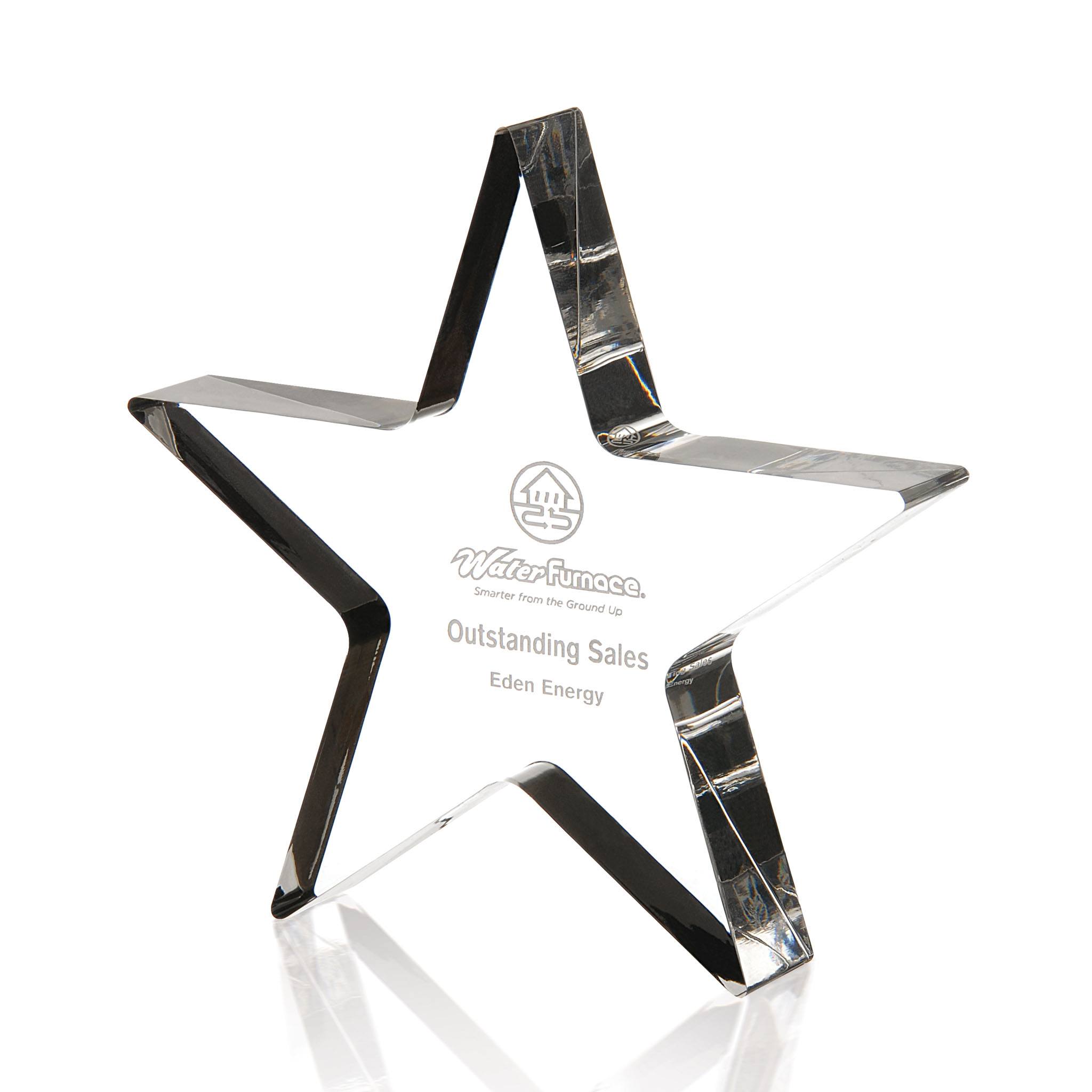 Acrylic Star Award  Imprinted with Logo (Q536611)