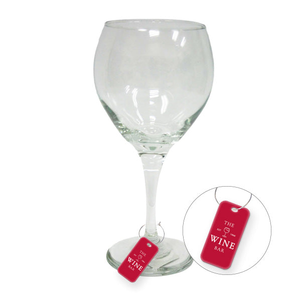 Rectangle Ultra Vivid Acrylic Wine Charm (Q537922)