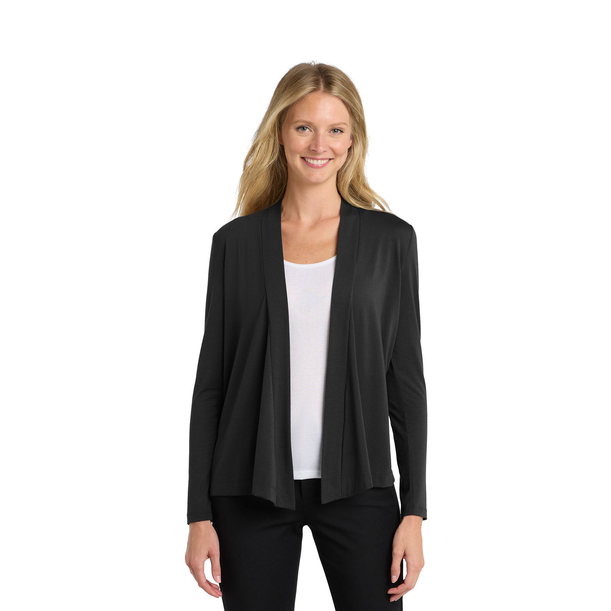 ladies dress cardigans Custom Port Authority® Ladies Concept Open Cardigan (Q538922) - Port Authority with Logo