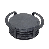 4 Pc. Round Slate Coaster Set (Q539422)