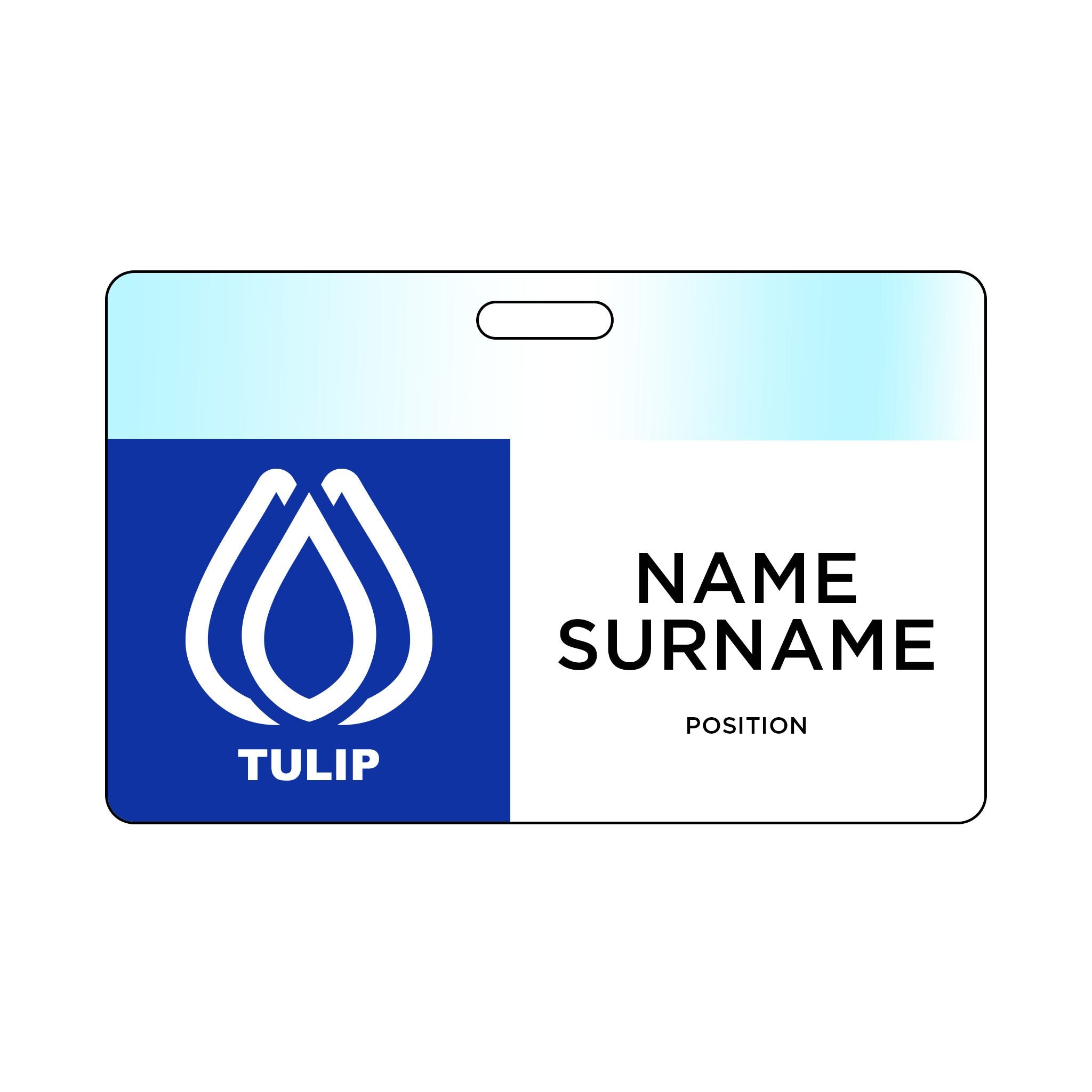 Tacoma Photo Name Badge: 3.38 x 2.13 In. (Q540022)