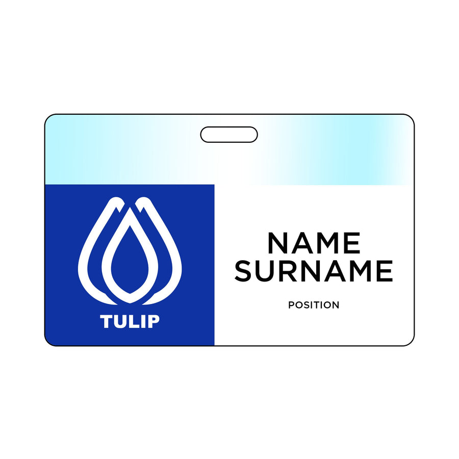 Tacoma Photo Name Badge: 3.38 x 2.13 In. (Q540022)