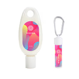 Quench Hand & Body Lotion & Lip Moisturizer Carabiner Kit  Imprinted with Logo (Q541432)