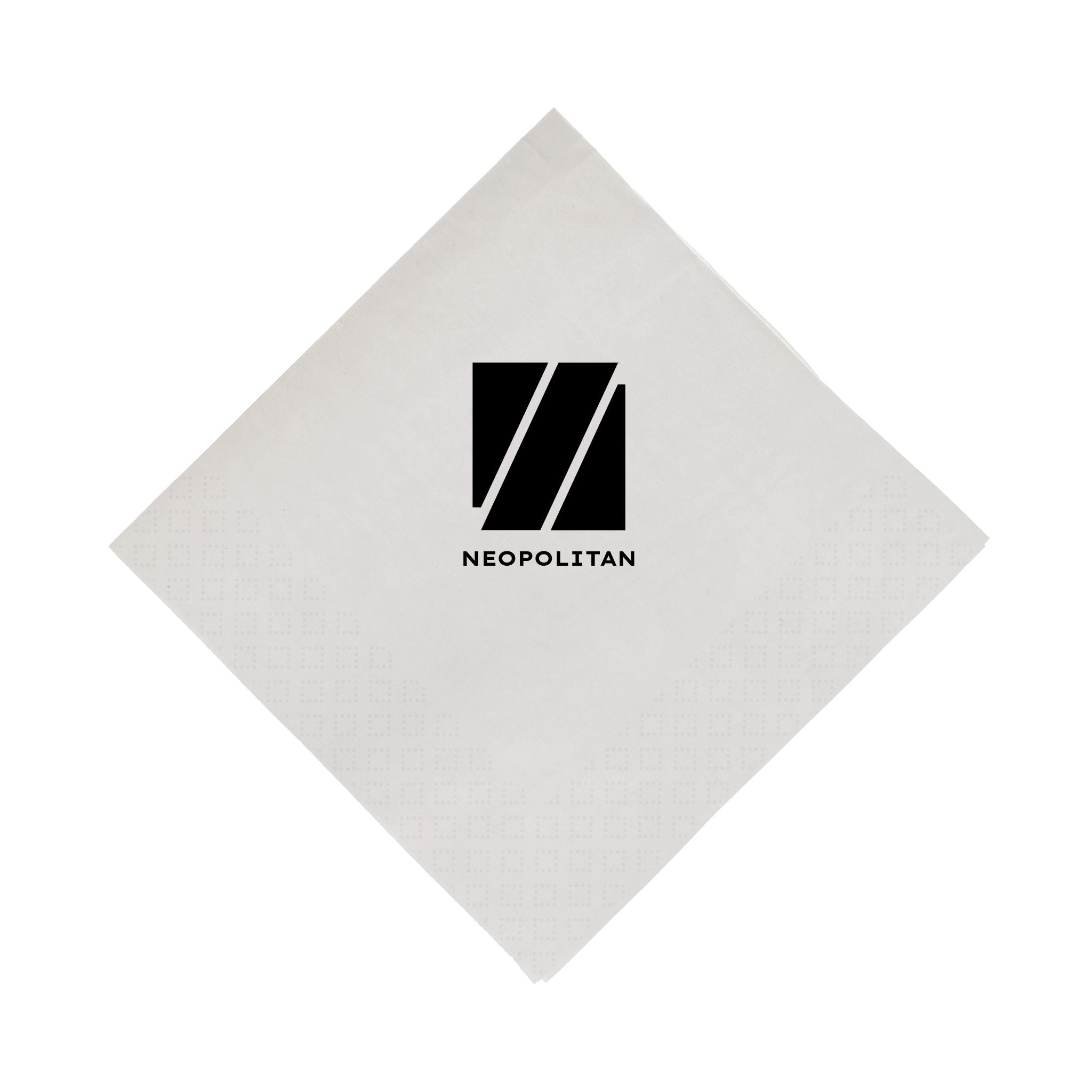 White Luncheon Napkins  Imprinted with Logo (Q542611)