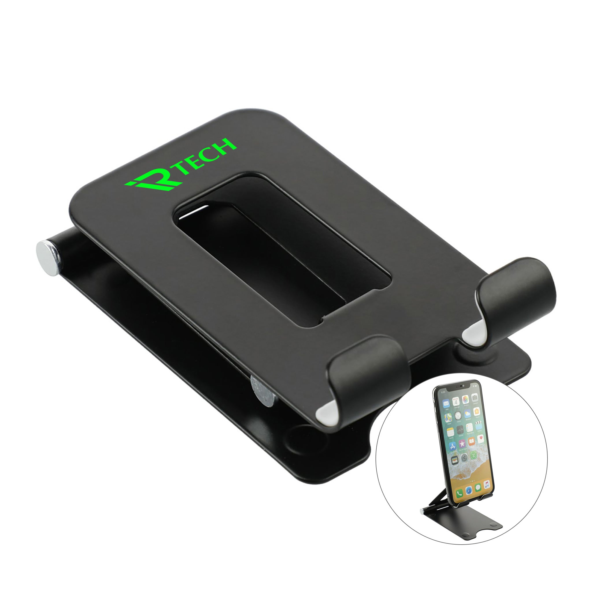 Mobile Metal Phone Stand  Imprinted with Logo (Q544422)