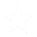 5"W X 5"H Star Shaped Window Or Bumper Stickers (Q544711)