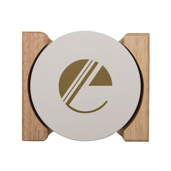 Round Coaster Set  Imprinted with Logo (Q545922)