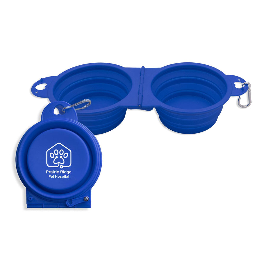 Top Tail Double Collapsible Pet Bowl (Q547432)