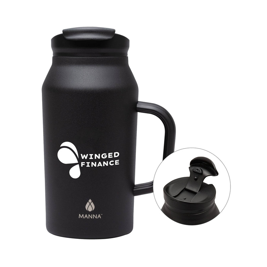 40 Oz. Manna™ Basin Stainless Steel Mug (Q548322)