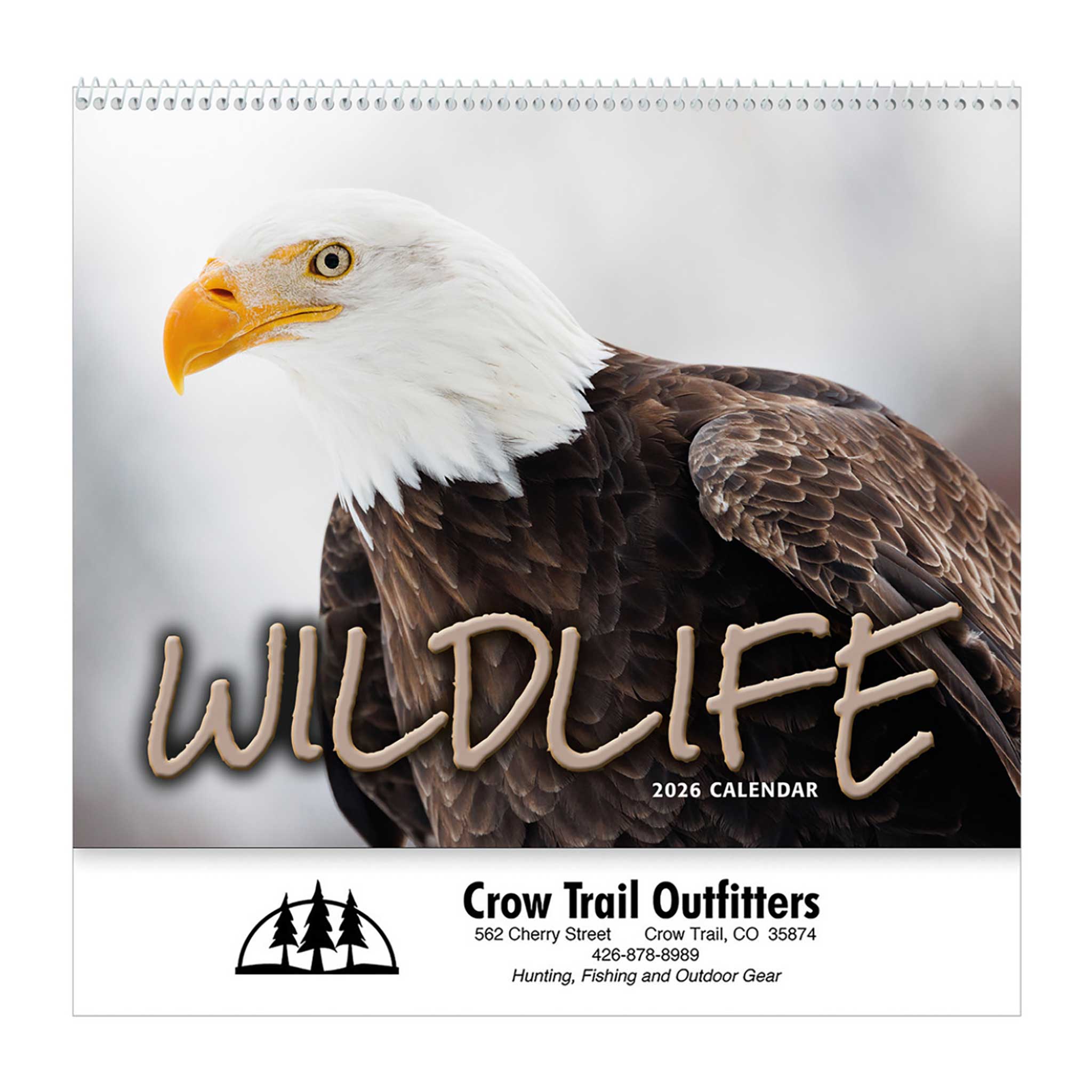 Wildlife Wall Calendars - Spiral  Imprinted with Logo (Q550911)