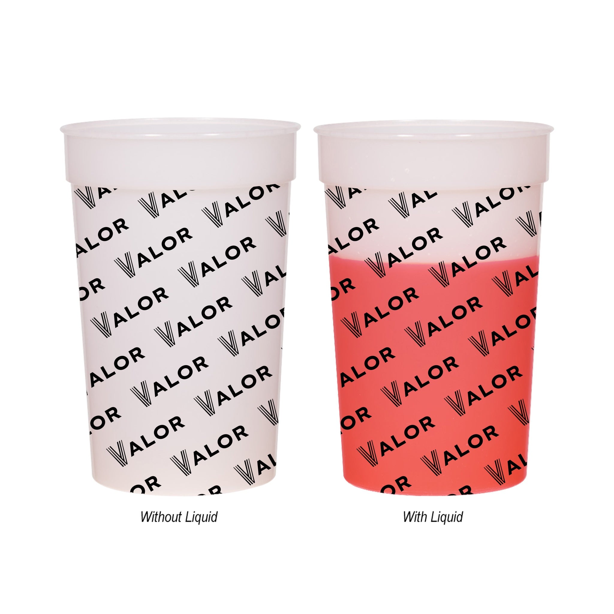 22 Oz. Full Color Mood Stadium Cup  Imprinted with Logo (Q551122)