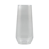 10 Oz. Clear Plastic Stemless Flute (Q552211)