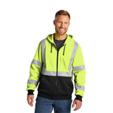 CornerStone® ANSI 107 Class 3 Heavy-Duty Fleece Full-Zip Hoodie (Q553332)