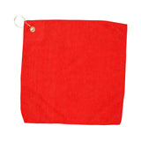 15 x 15 Inch RPET Hemmed Golf Towel With Hook & Grommet (Q554532)