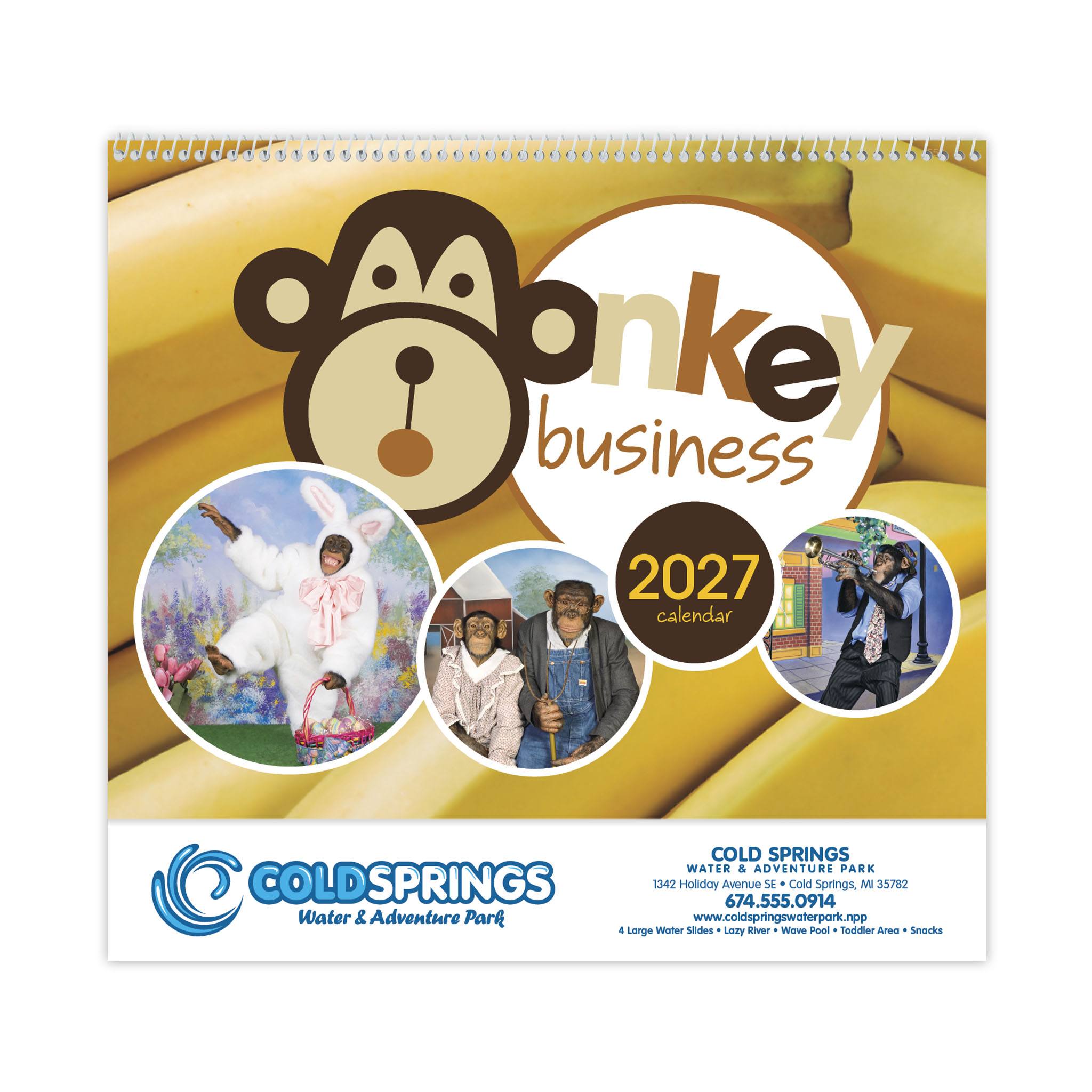 Monkey Business Calendar  Imprinted with Logo (Q554722)