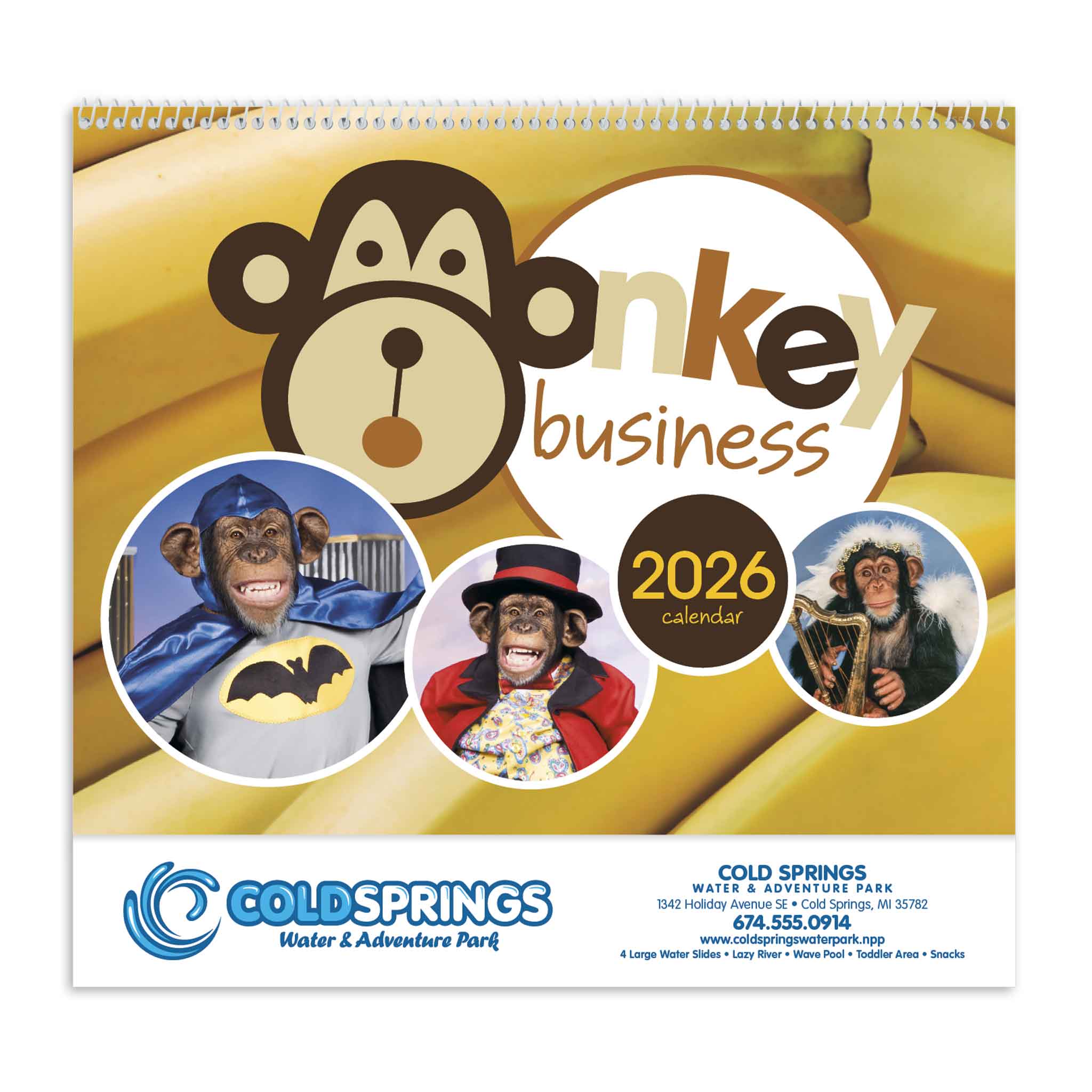 Monkey Business Calendar  Imprinted with Logo (Q554722)