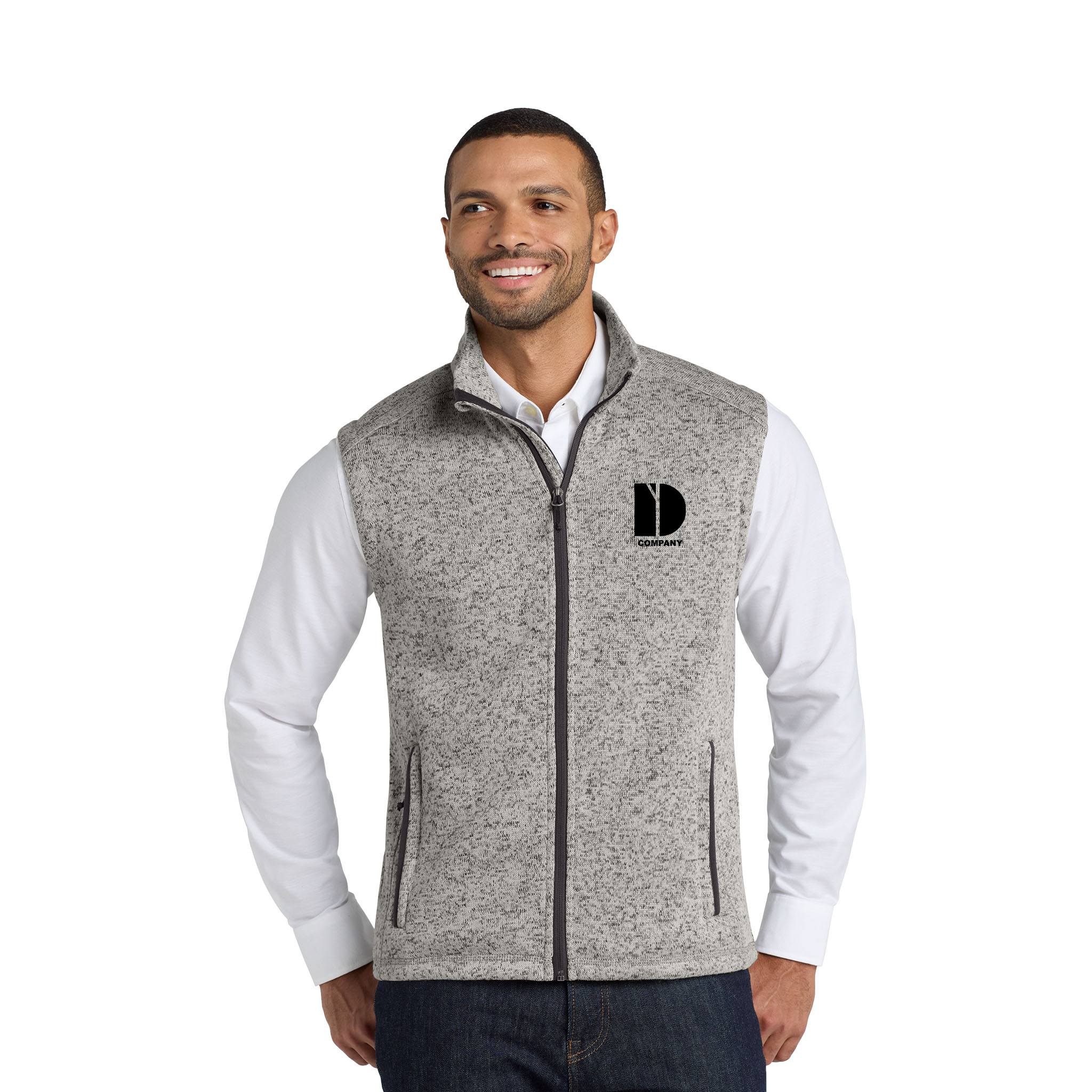 Port Authority ® Sweater Fleece Vest  Imprinted with Logo (Q558922)