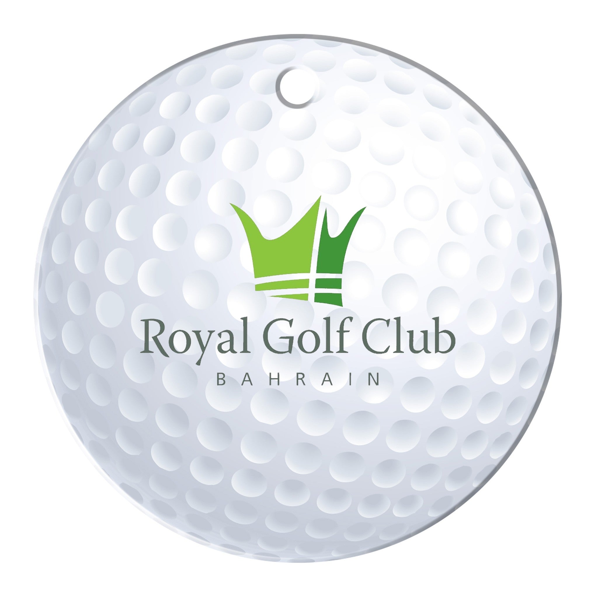 Golf Ball Shaped Luggage Tag  Imprinted with Logo (Q559322)