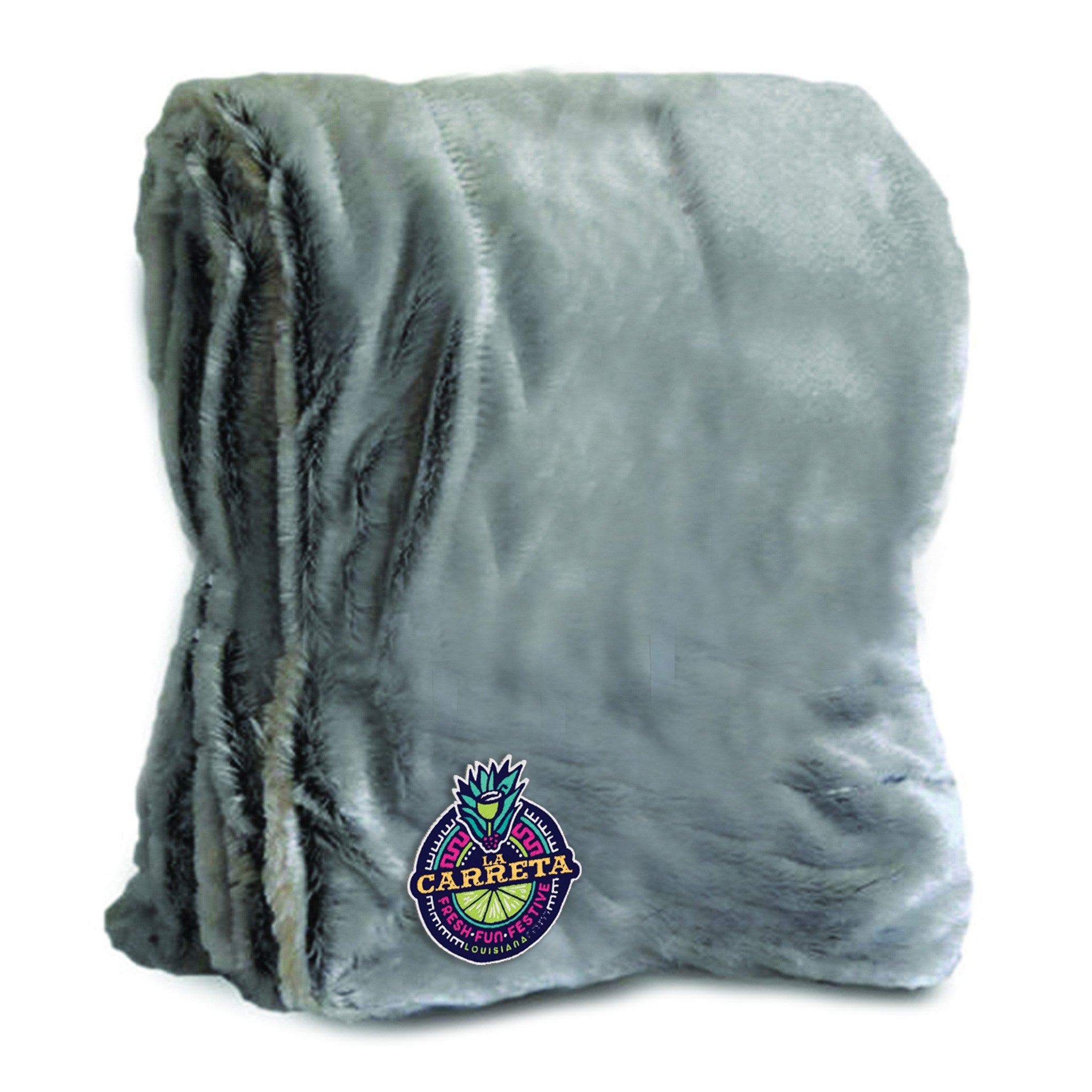 Faux Fur Throw  Imprinted with Logo (Q561111)