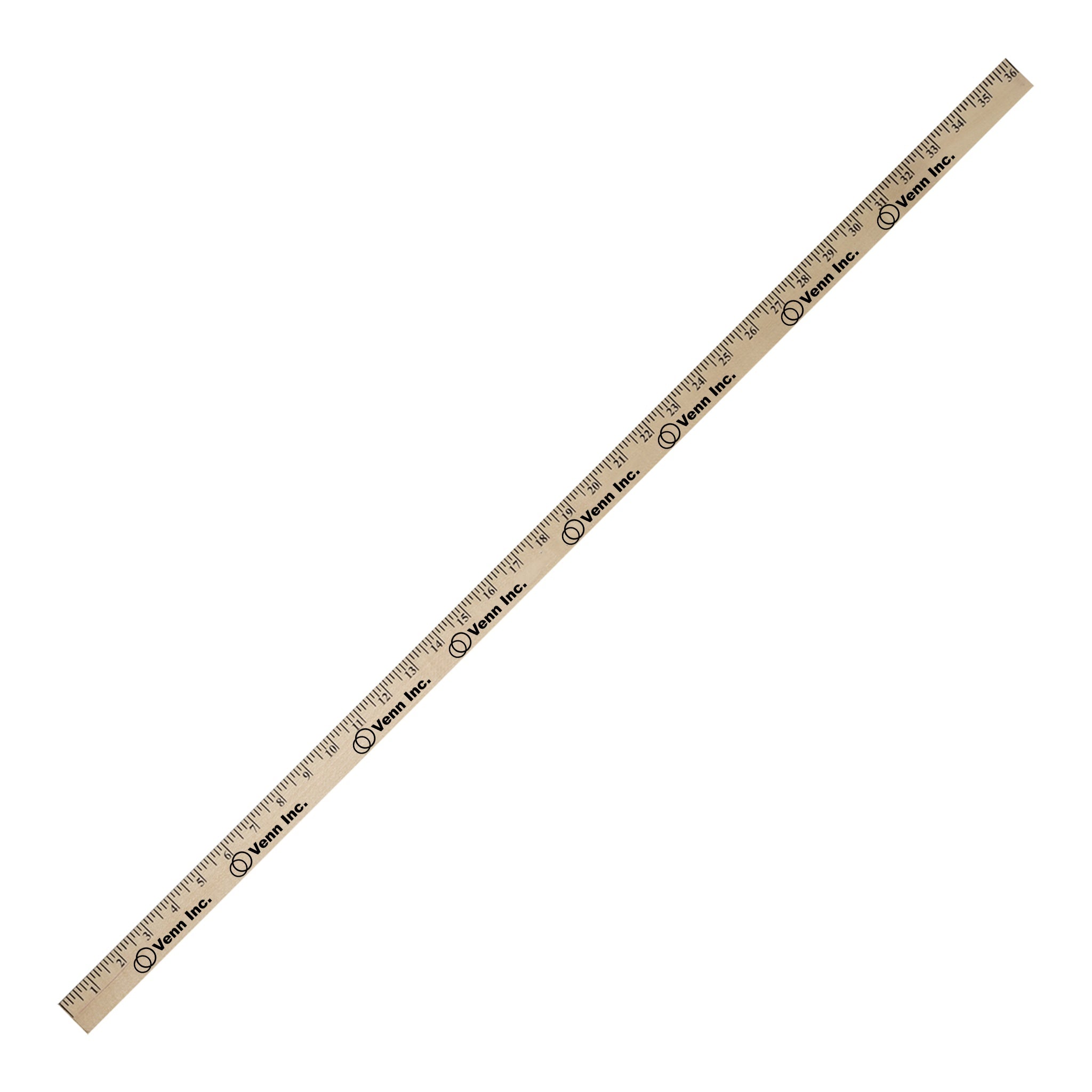 Clear Lacquered Yardstick  Imprinted with Logo (Q561122)