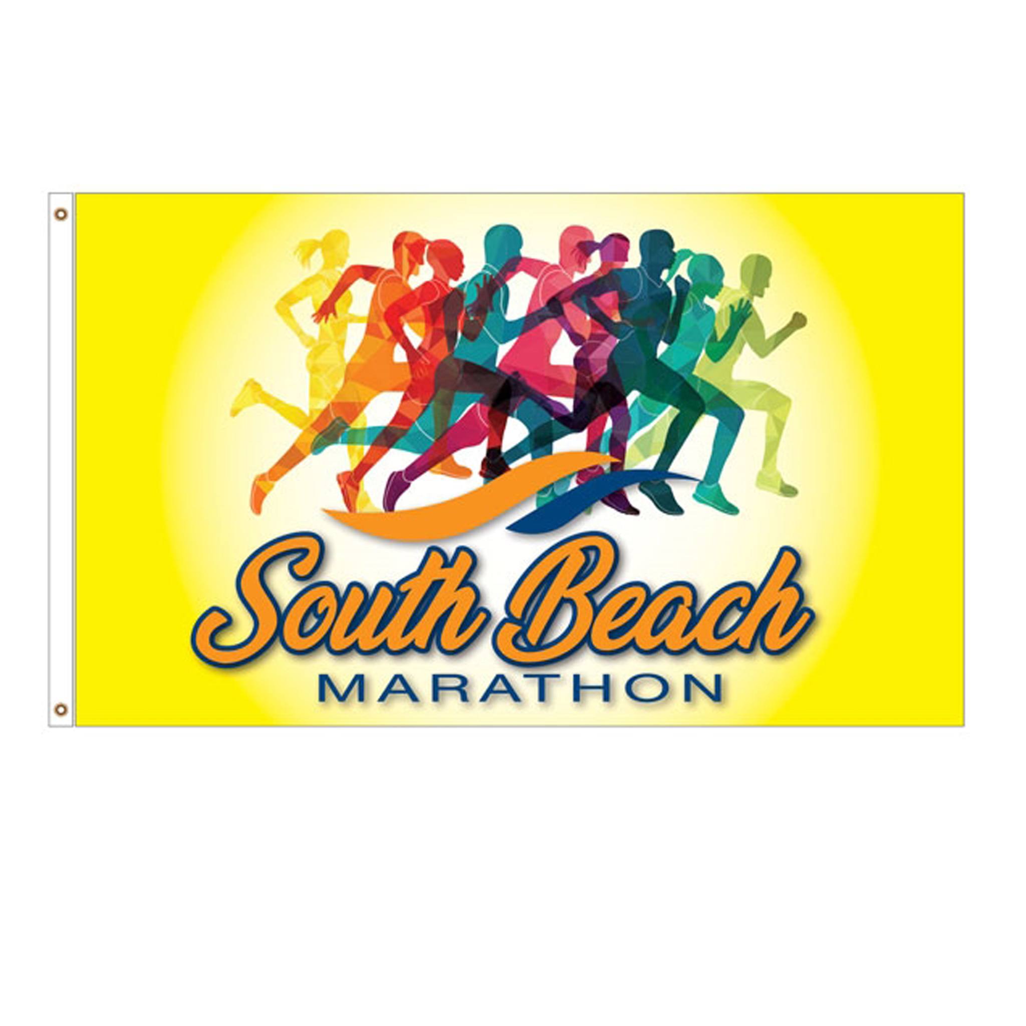 3 x 5 Ft. DisplaySplash Flag - Single Sided  Imprinted with Logo (Q561722)