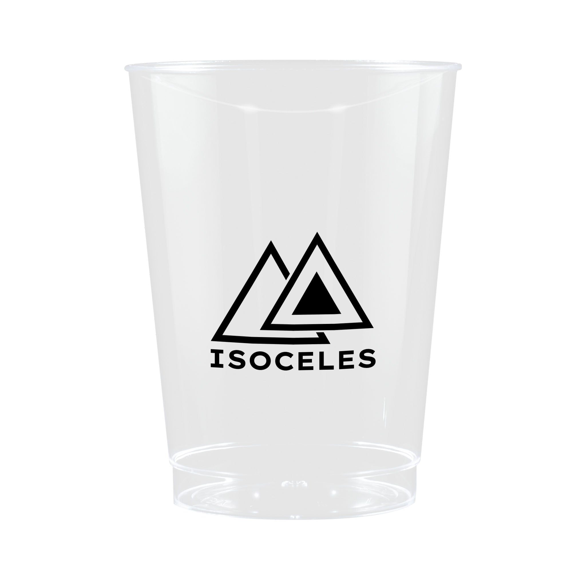 10 Oz. Clear Hard Plastic Cup  Imprinted with Logo (Q562211)