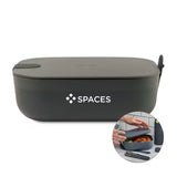 W&P Lunch Box - Charcoal  Imprinted with Logo (Q562922)