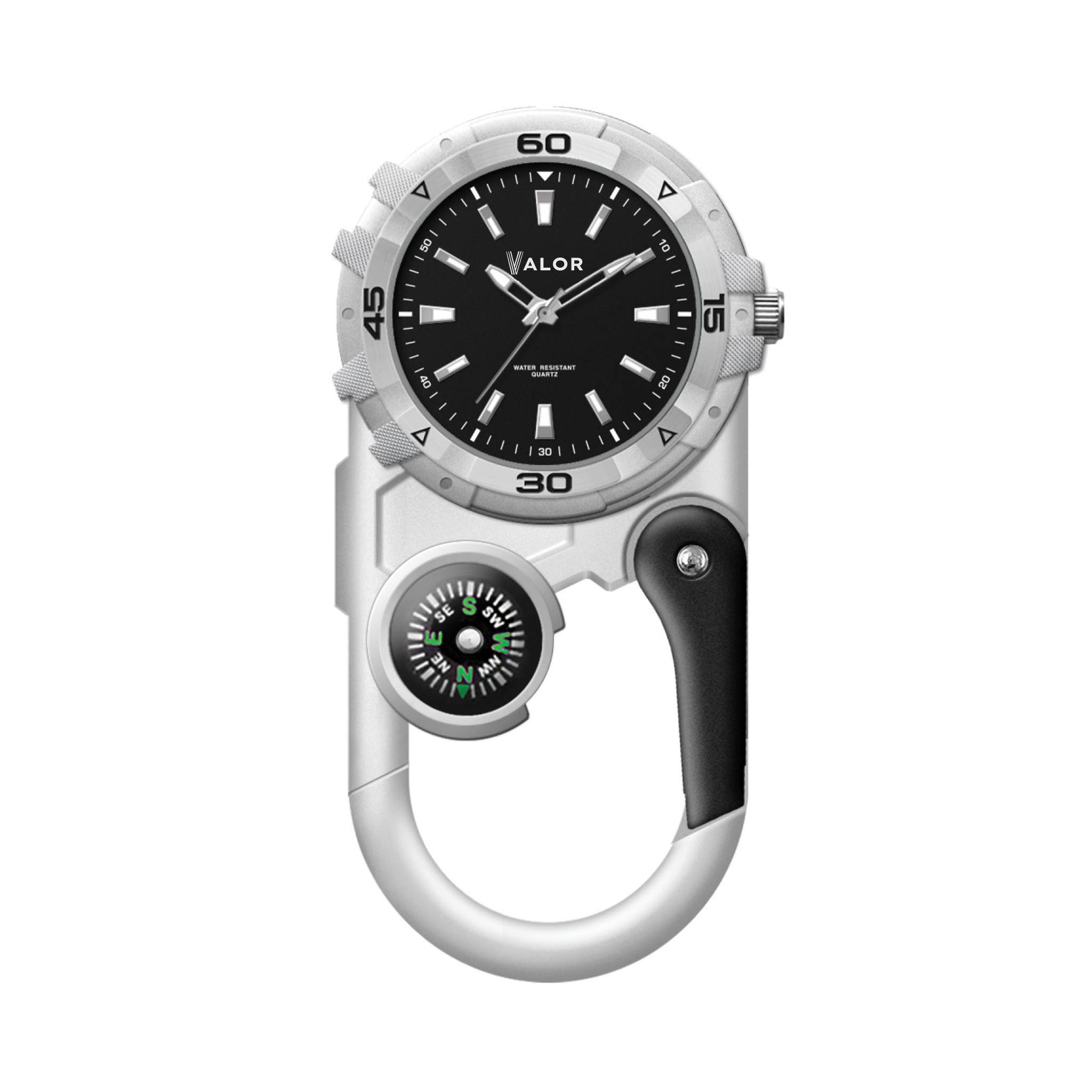 41mm Metal Matte Silver Pocket Watch - Black Dial (Q563222)