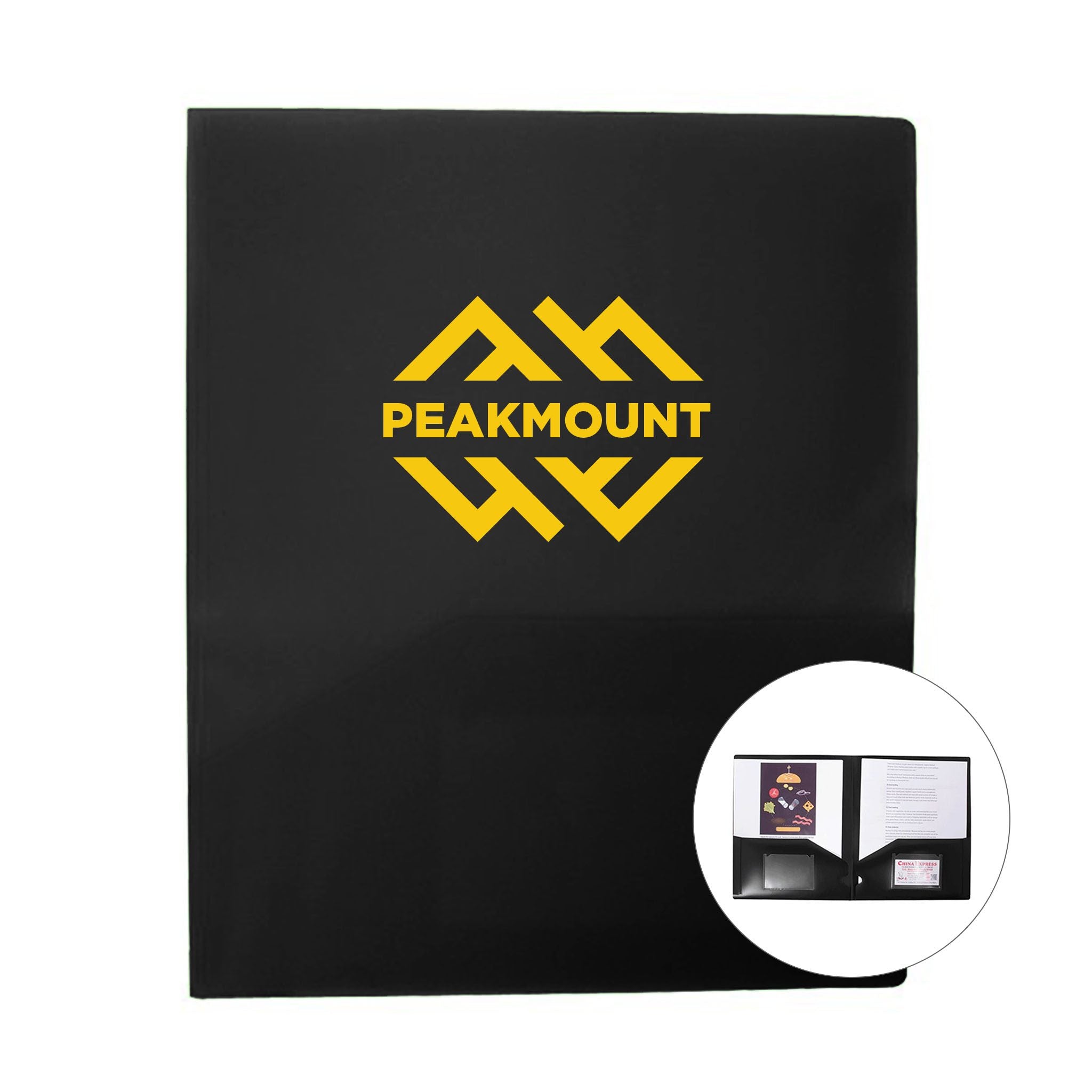 2 Pocket Folder  Imprinted with Logo (Q565322)