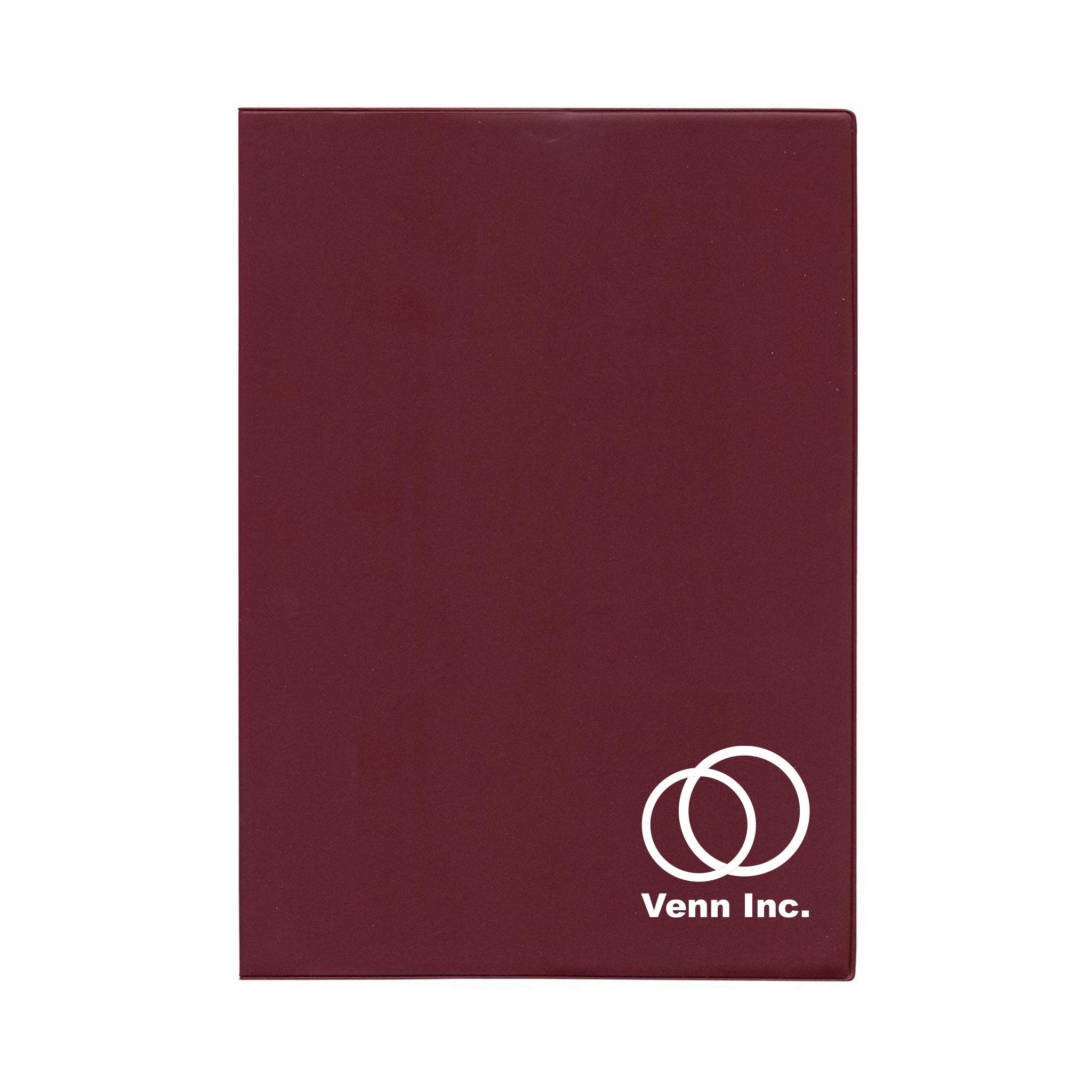 7 x 10 Standard Vinyl Cover Academic  Imprinted with Logo (Q568222)
