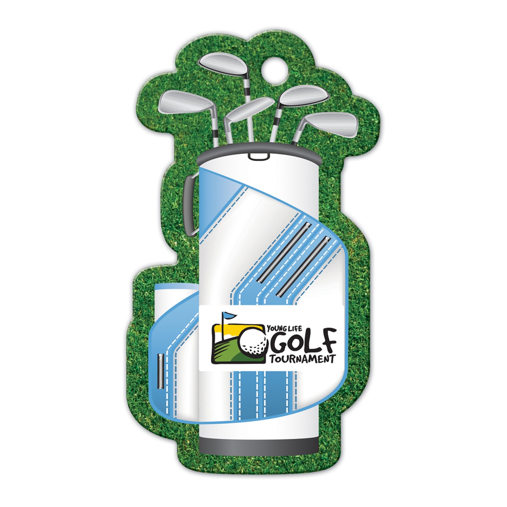 Golf Bag Shaped Luggage Tag (Q569322)