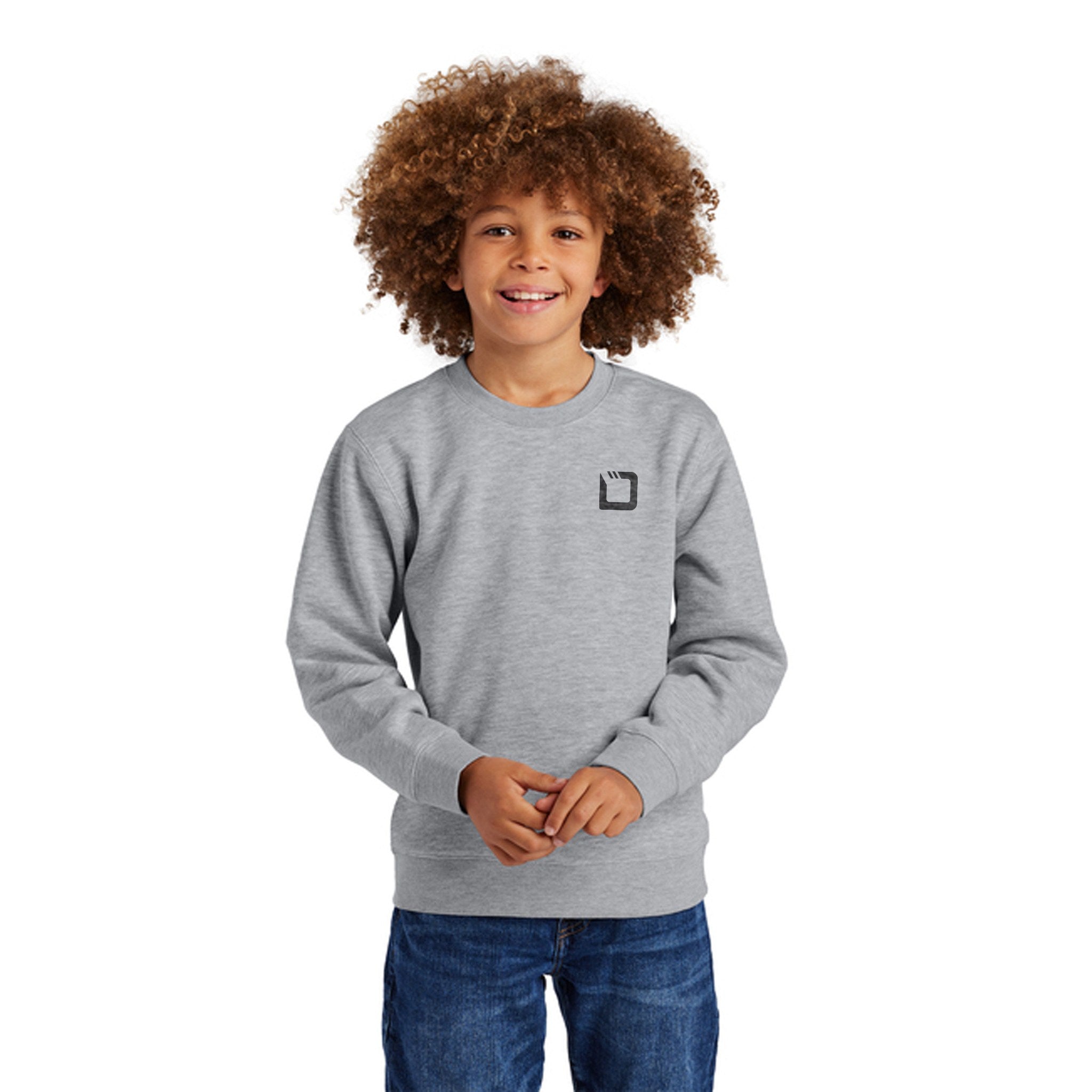 District® Youth V.I.T.™ Fleece Crew Sweatshirt  Imprinted with Logo (Q569922)