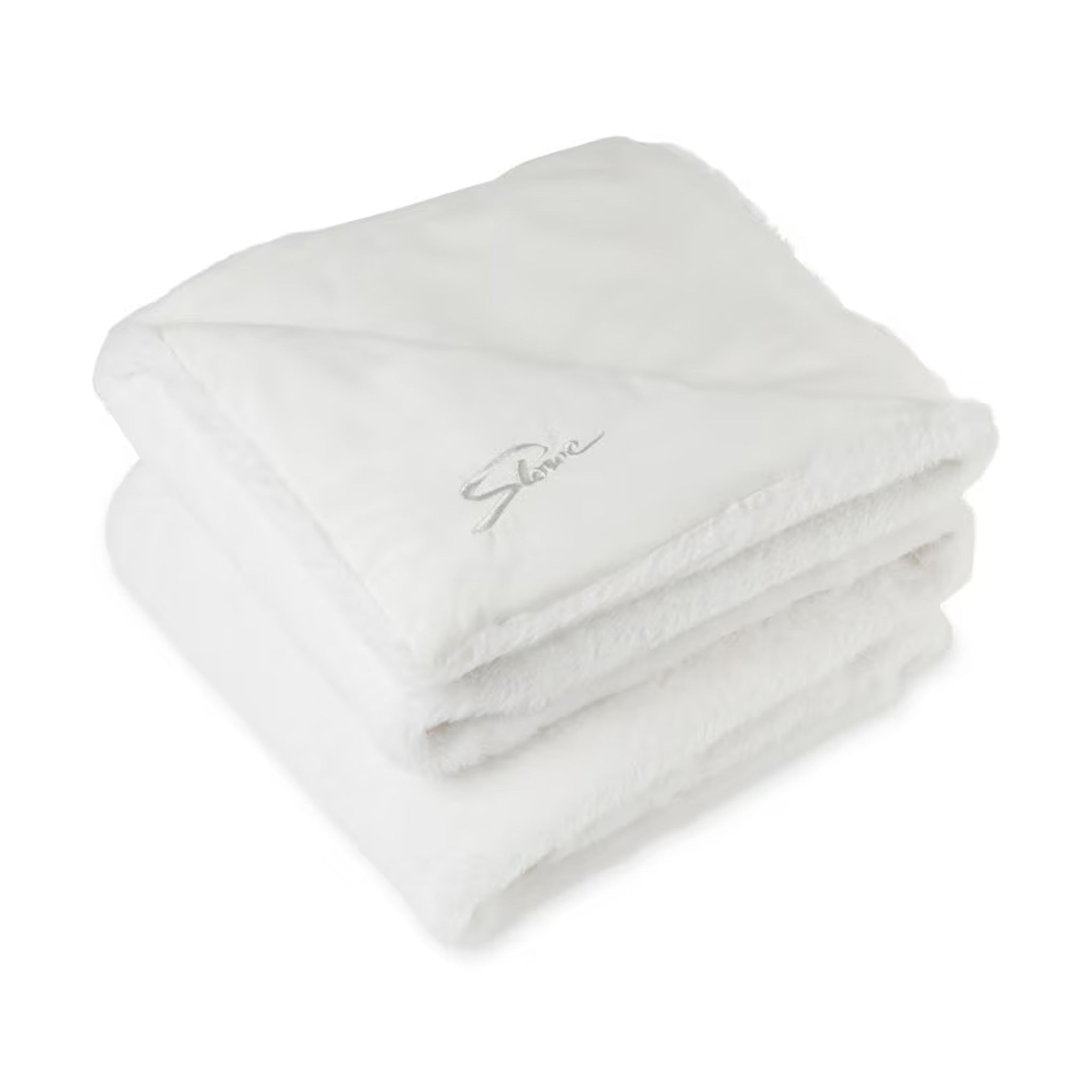 Luxe Faux Fur Throw Blanket - White (Q571922)