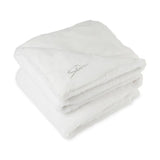 Luxe Faux Fur Throw Blanket - White  Imprinted with Logo (Q571922)
