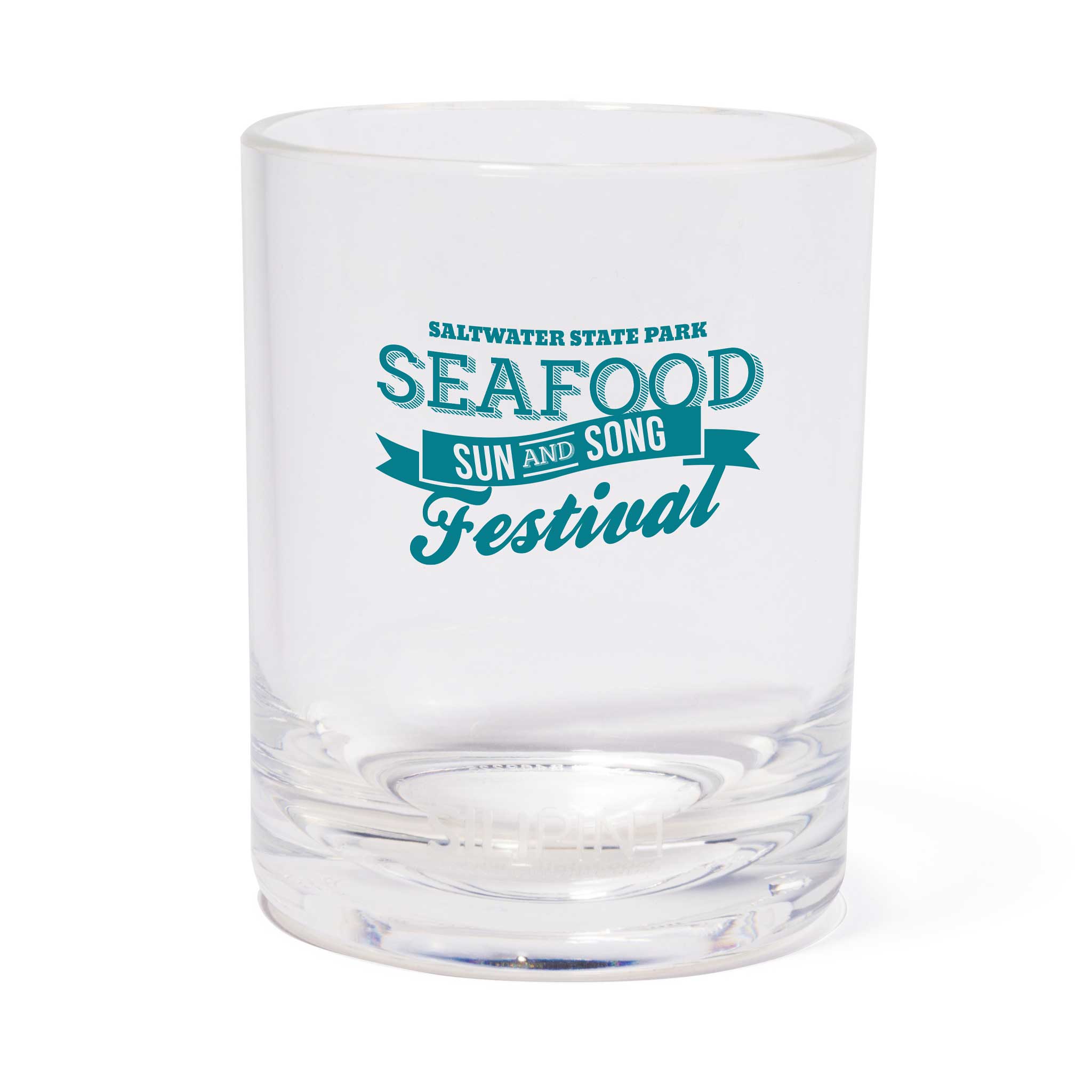 Silipint® Clear Rocks Whiskey Glasses - 12 Oz.  Imprinted with Logo (Q572222)