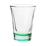 Hot Shot 2 Oz. Traditional Shot Glasses With Color Bottom (Q572632)
