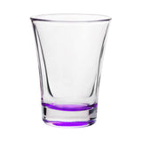 Hot Shot 2 Oz. Traditional Shot Glasses With Color Bottom (Q572632)
