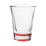 Hot Shot 2 Oz. Traditional Shot Glasses With Color Bottom (Q572632)