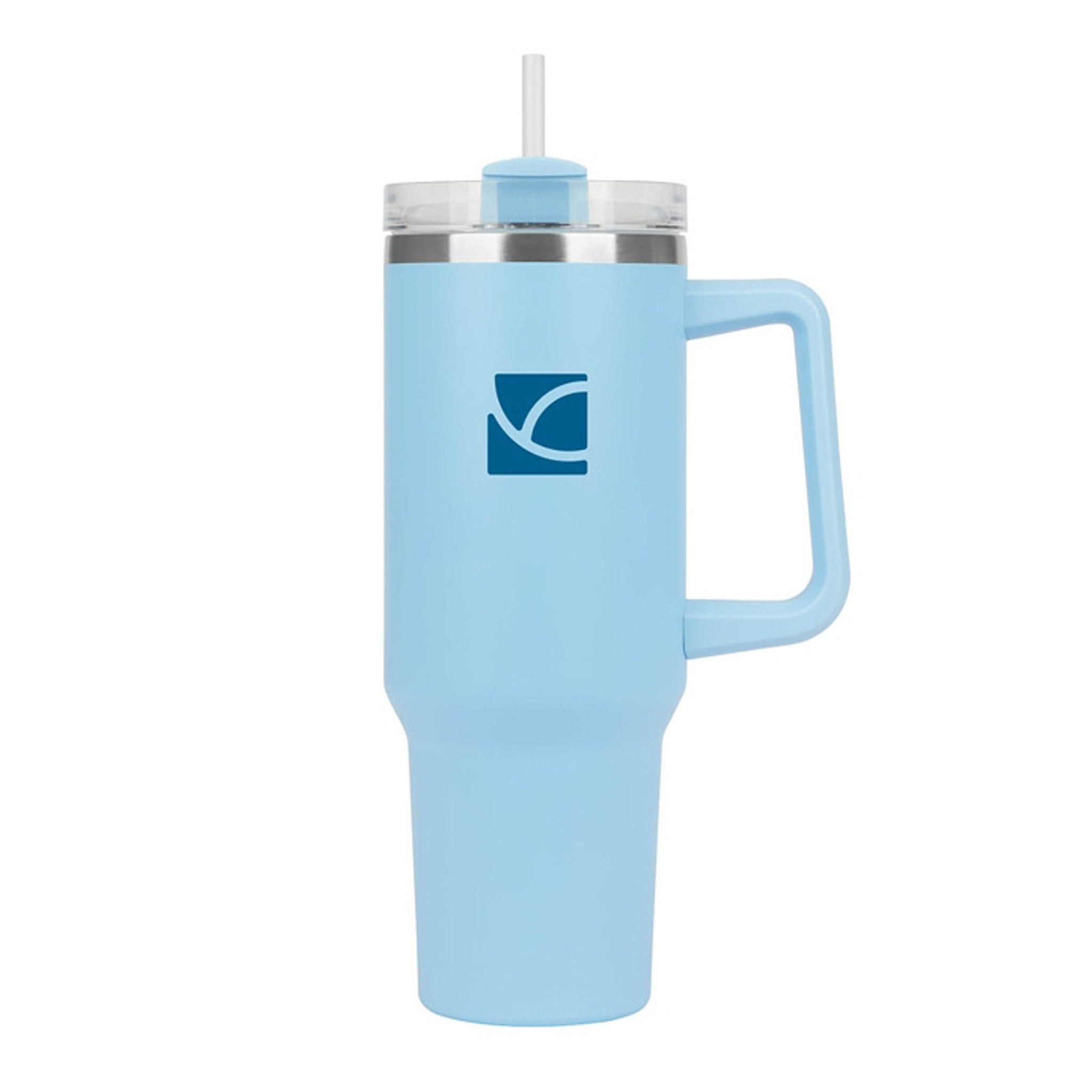 40 Oz. Riley Double Wall Stainless Steel Travel Mug  Imprinted with Logo (Q573022)