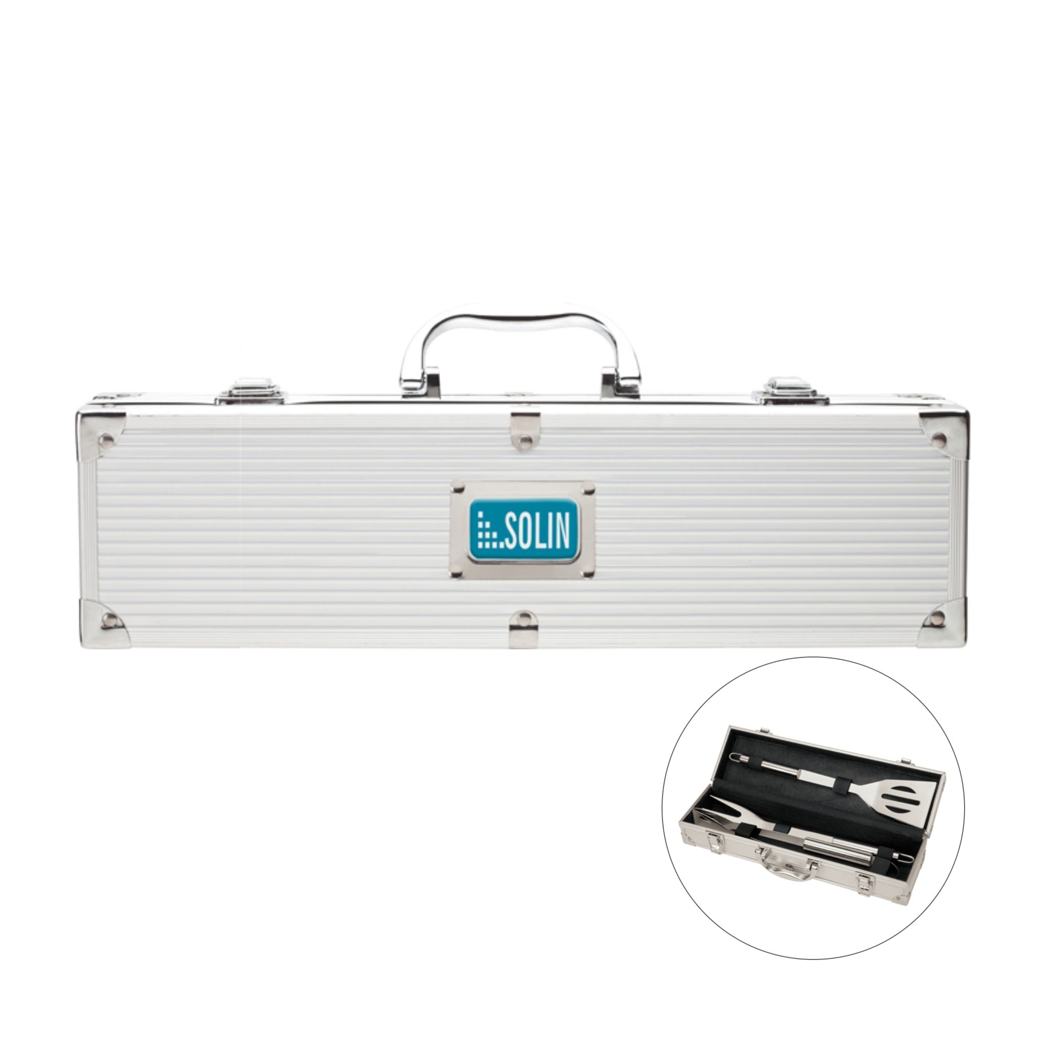 3 Piece Steel Mini Executive BBQ Set (Q573311)