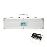 3 Piece Steel Mini Executive BBQ Set  Imprinted with Logo (Q573311)