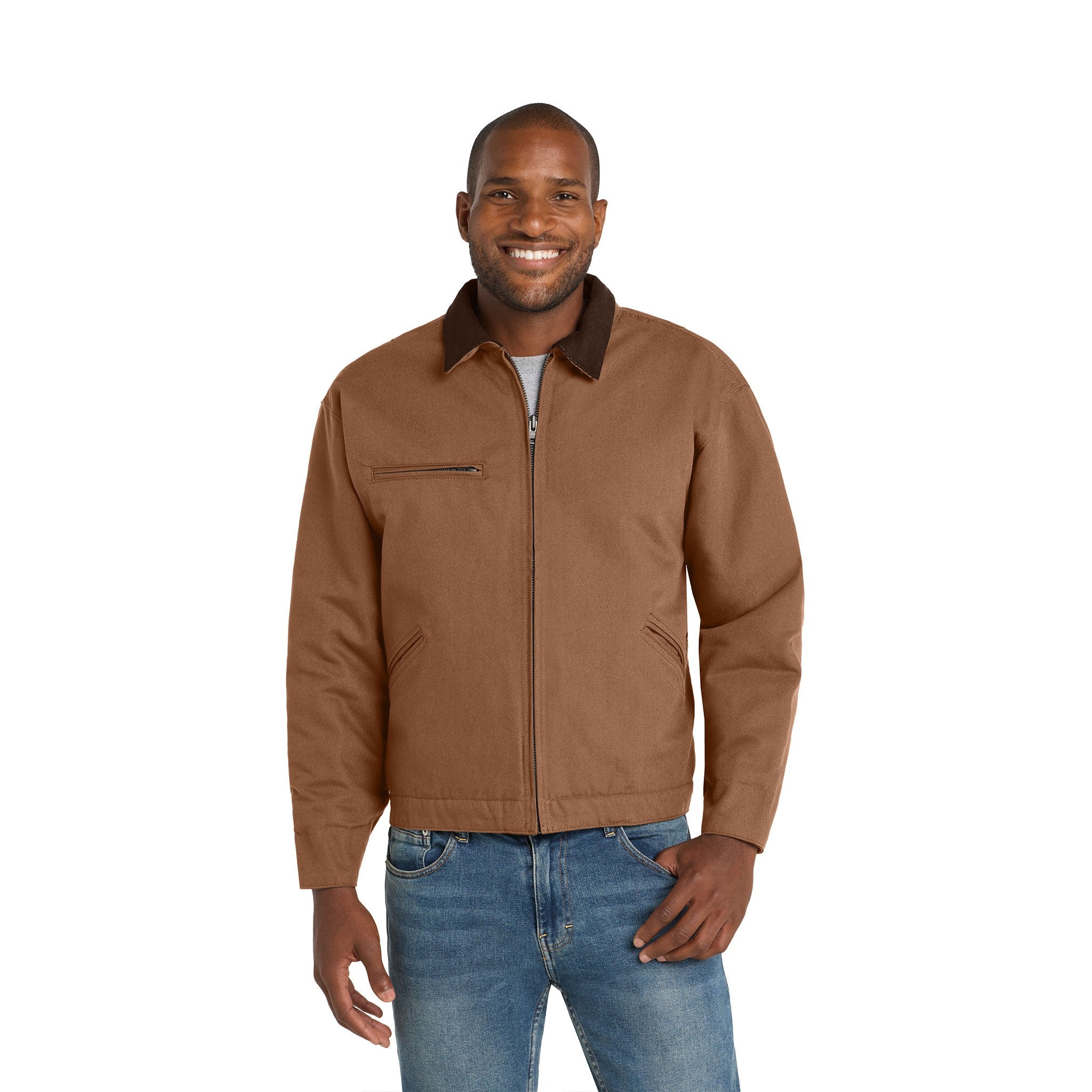 CornerStone® Duck Cloth Work Jacket  Imprinted with Logo (Q573332)