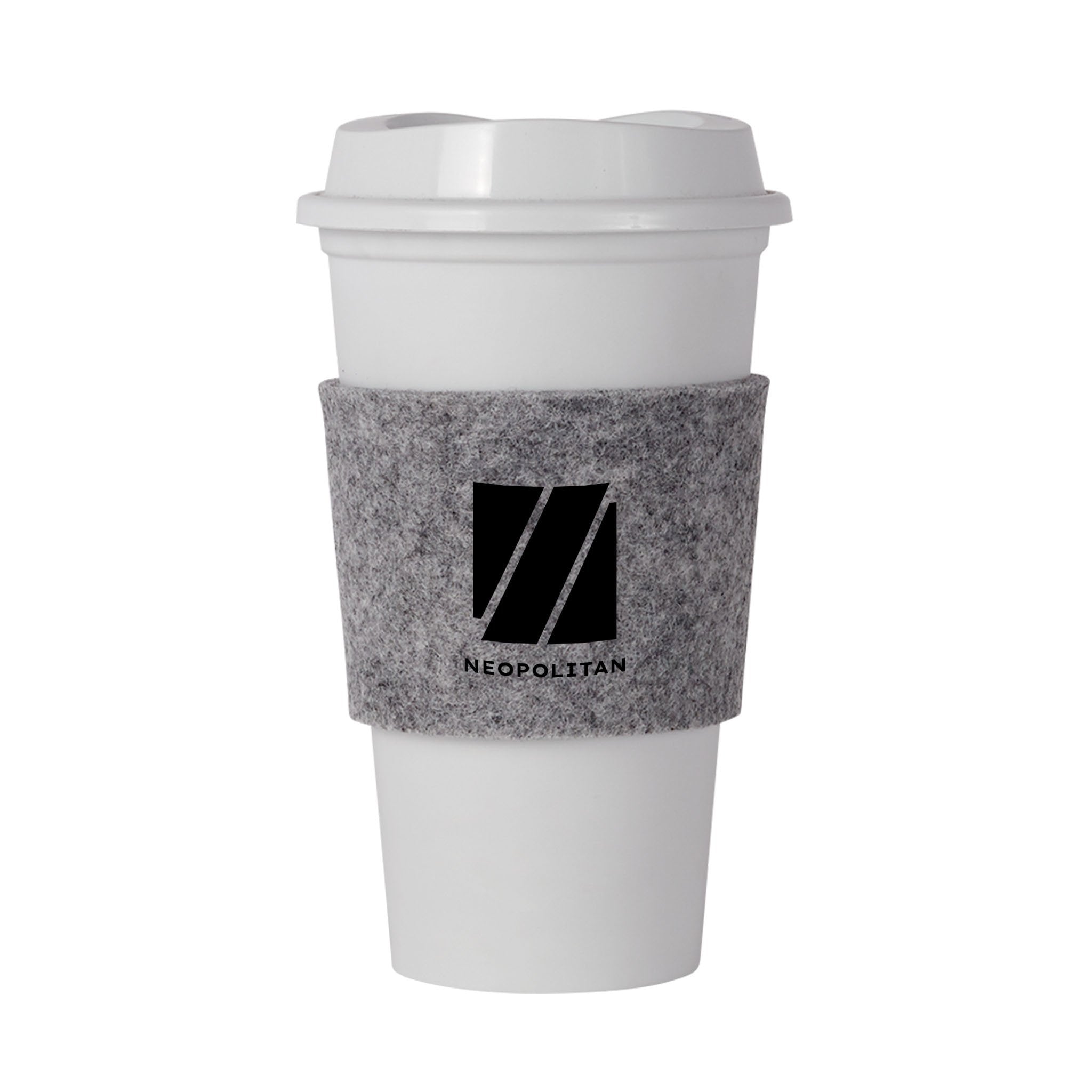 Spruce Recycled Felt Cup Sleeve  Imprinted with Logo (Q573522)