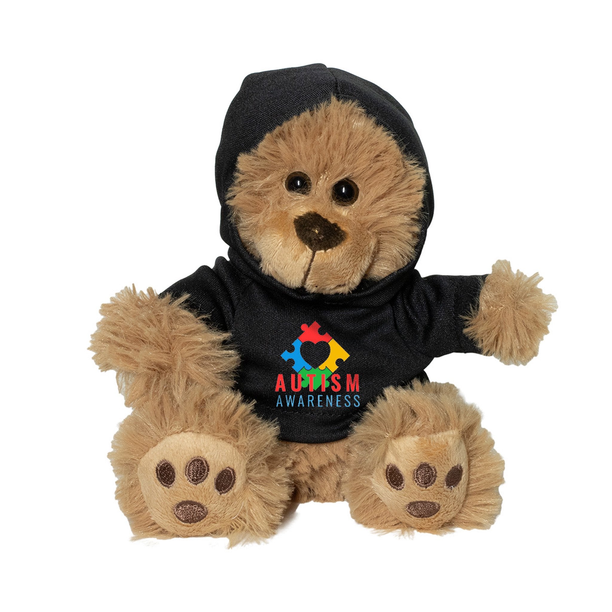 TED T. BEAR 6 Inch Plush Teddy Bear With Hoodie  Imprinted with Logo (Q573632)