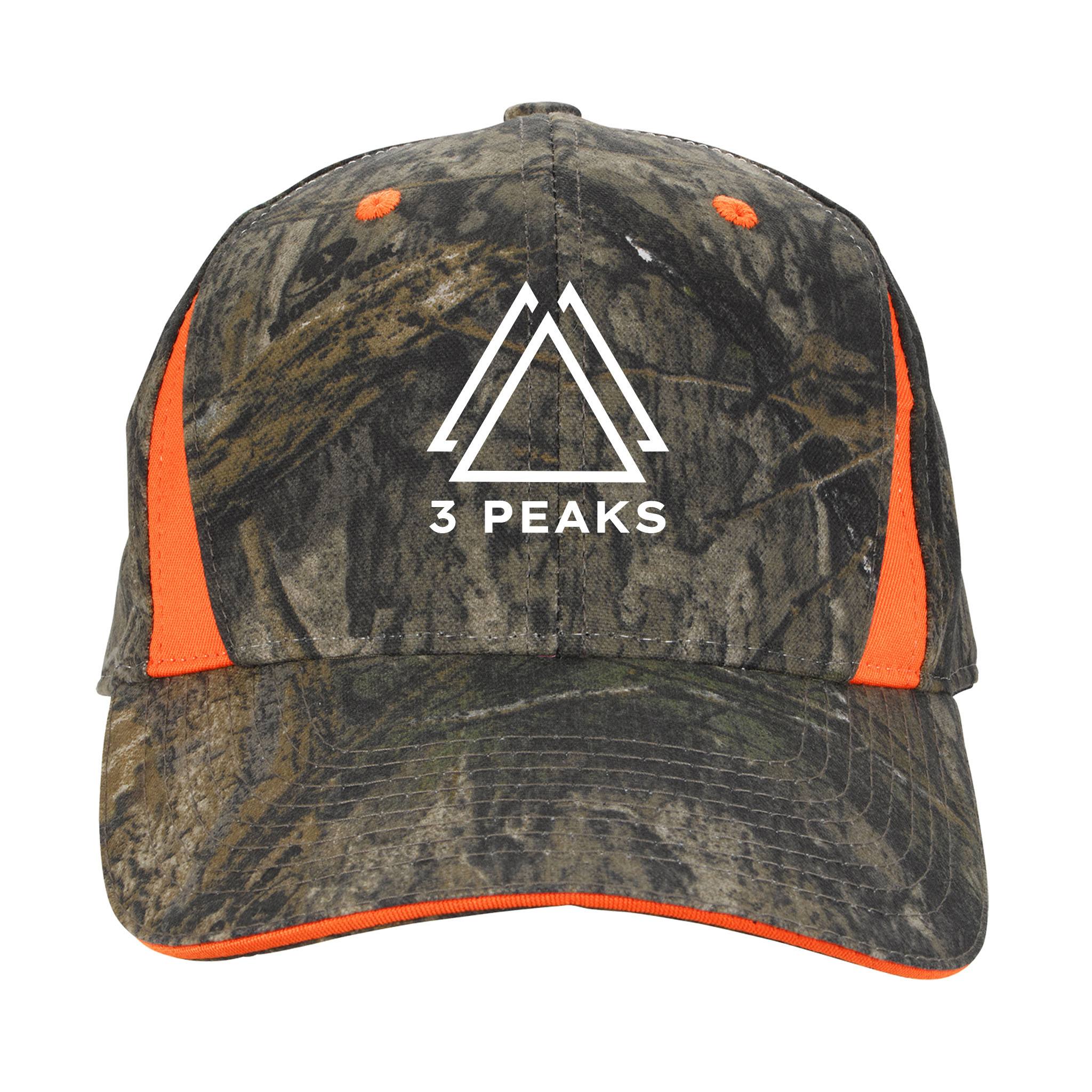 Camo Caps With Blaze Inserts  Imprinted with Logo (Q573711)