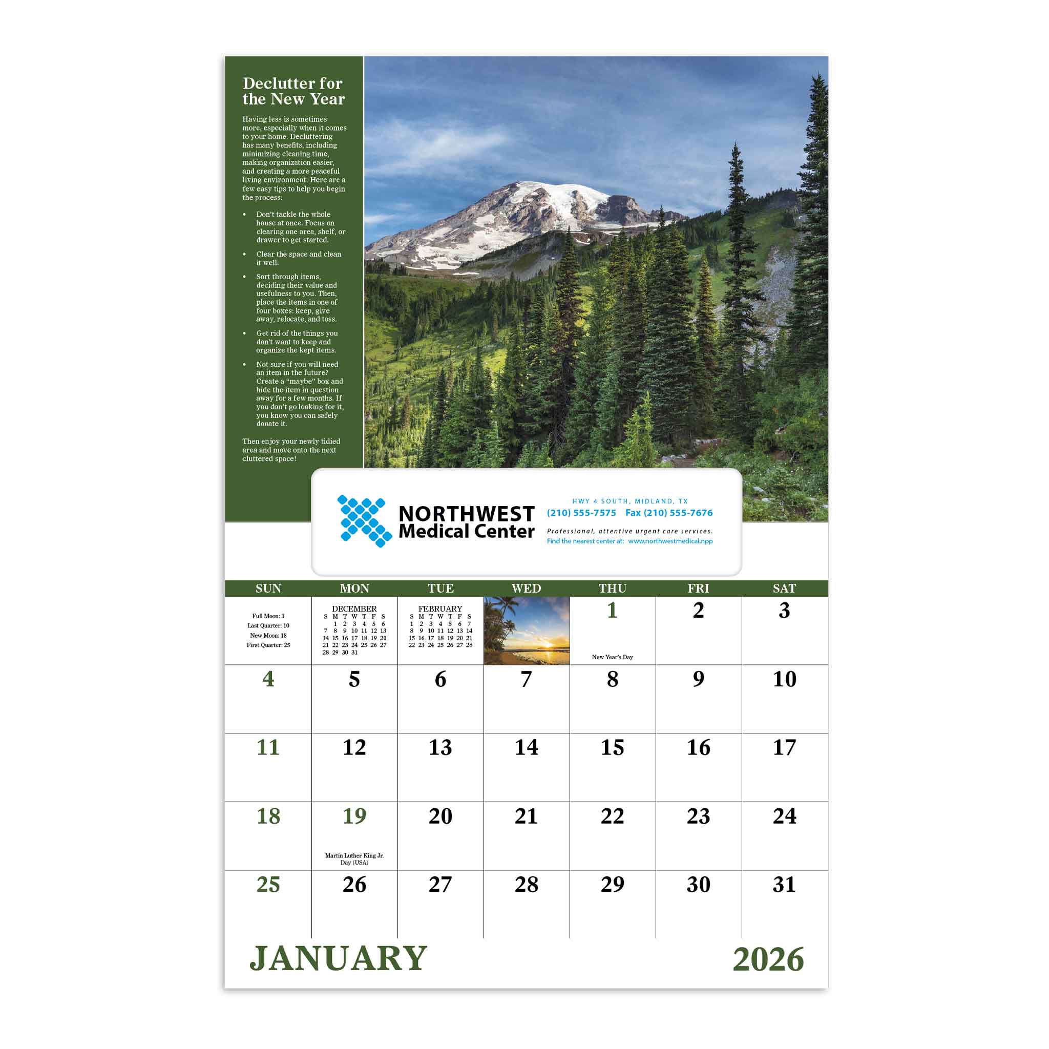 Healthy Living - Window Calendar (Q574722)