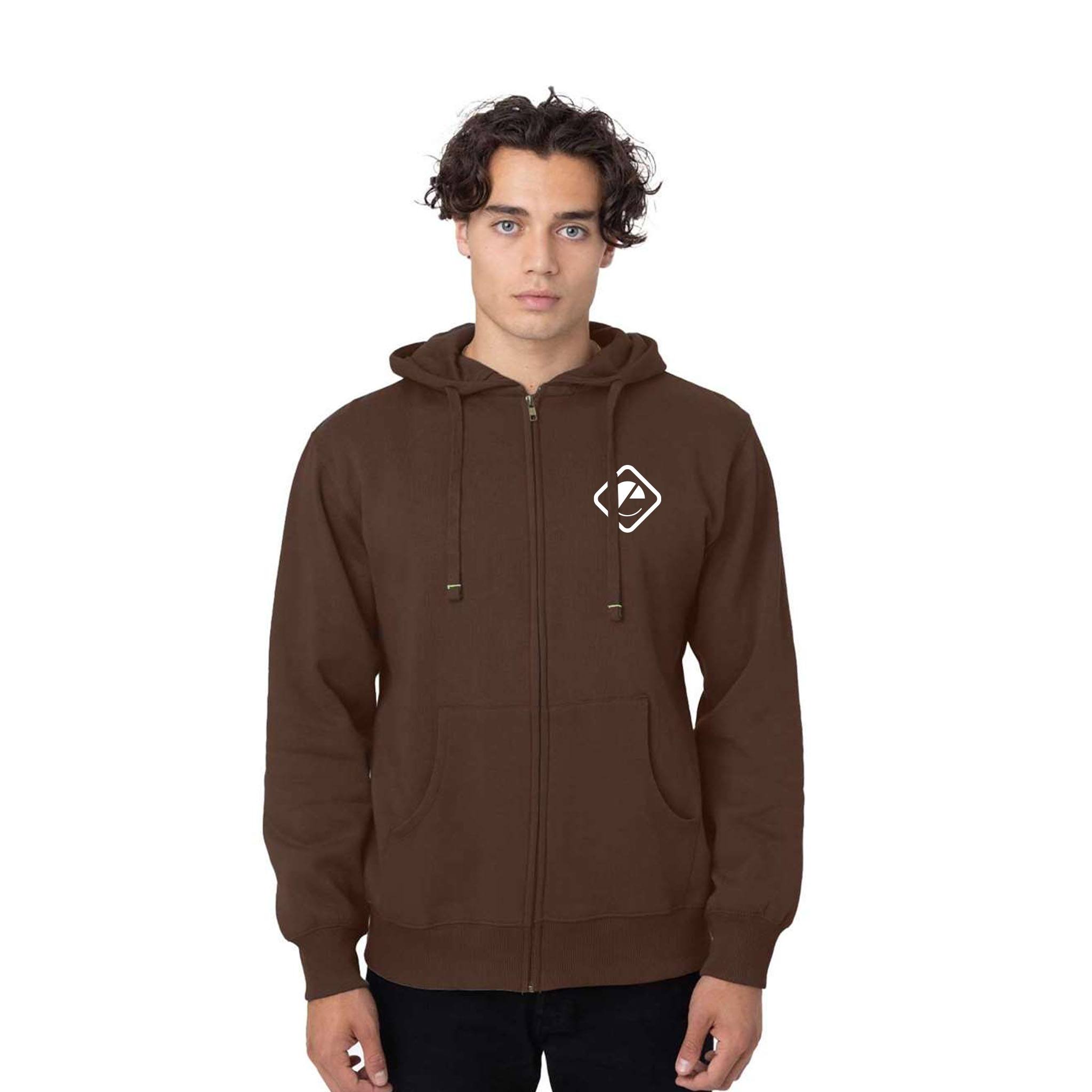 Econscious Men's 9 Oz. Organic Full-Zip Hoodies  Imprinted with Logo (Q574811)