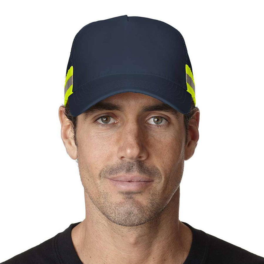 Adams Headwear Trucker Reflector High-Visibility Constructed Cap (Q575332)