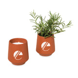 Modern Sprout® Rooted Candle - Sienna/Rosemary  with Logo (Q576332)