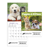 Puppies & Kittens Calendars - Mini  Imprinted with Logo (Q576622)
